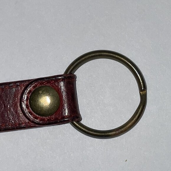 Coach RARE vintage leather Trigger Snap Valet Key Fob RED - Picture 6 of 12